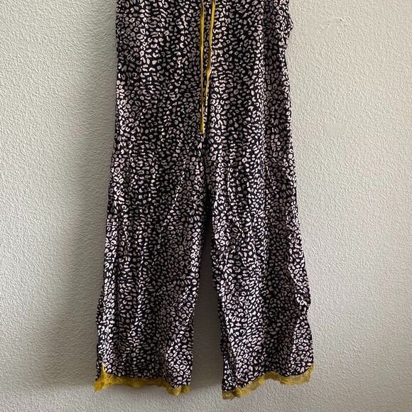 Victoria's Secret Wide Leg Animal Print Lace Lounge Pajama Pants Medium - Picture 5 of 6